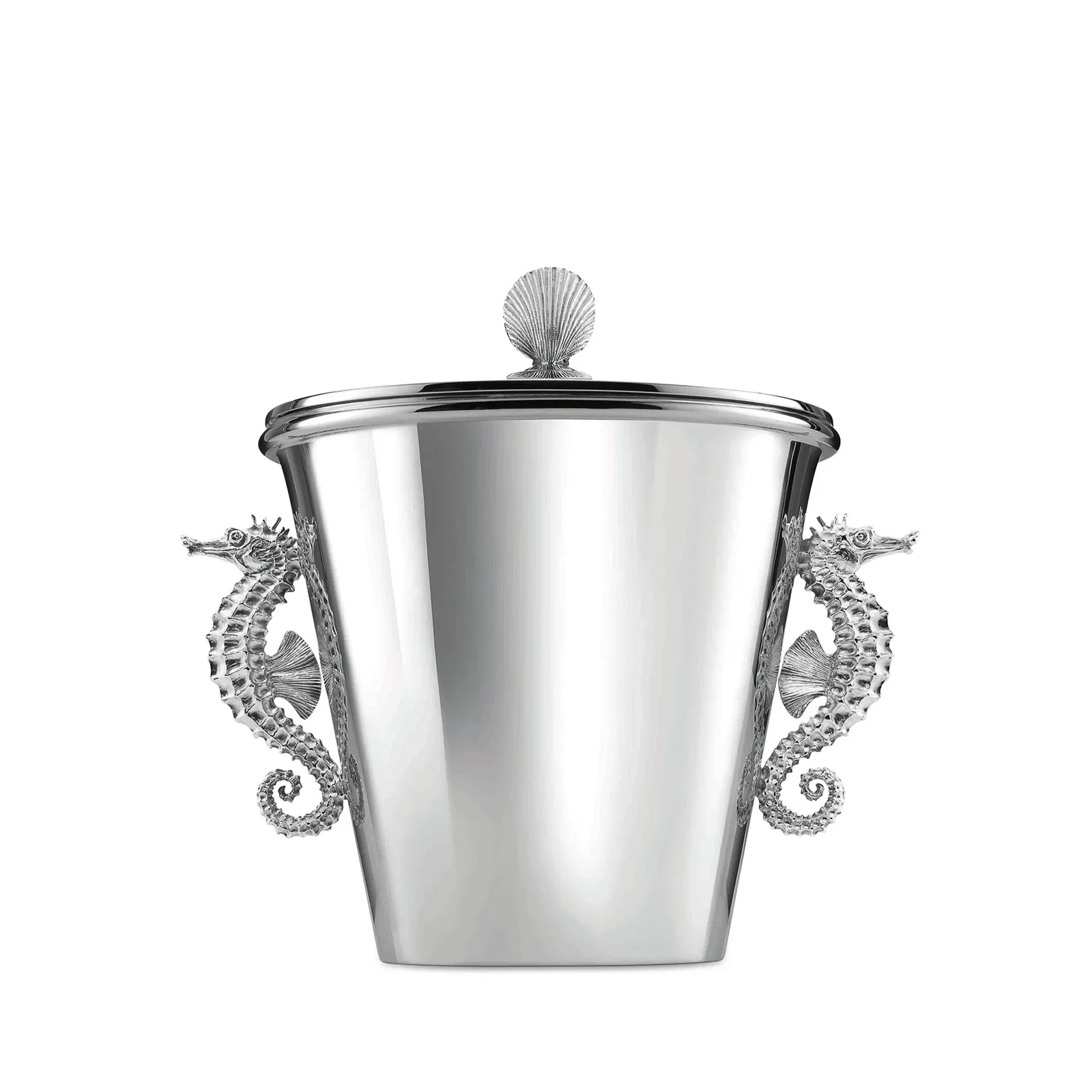 Image of Seahorse Ice Bucket in Sterling Silver