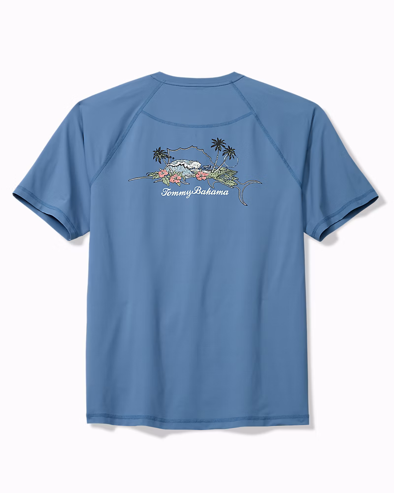 Image of Chill Time Bay IslandZone Short-Sleeve Rash Guard