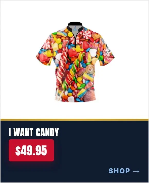 I Want Candy Fast Track CoolWick Bowling Jersey