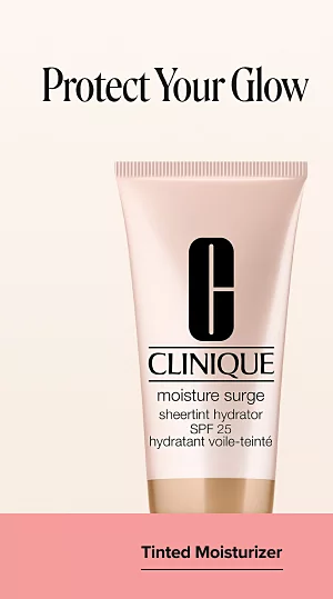 Protect your glow. Different beauty products. 
