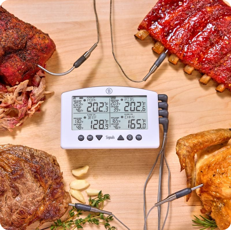 Signals Surrounded by BBQ and Roasts