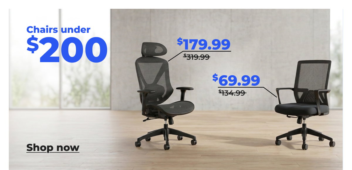 Chairs under $200 - Shop now