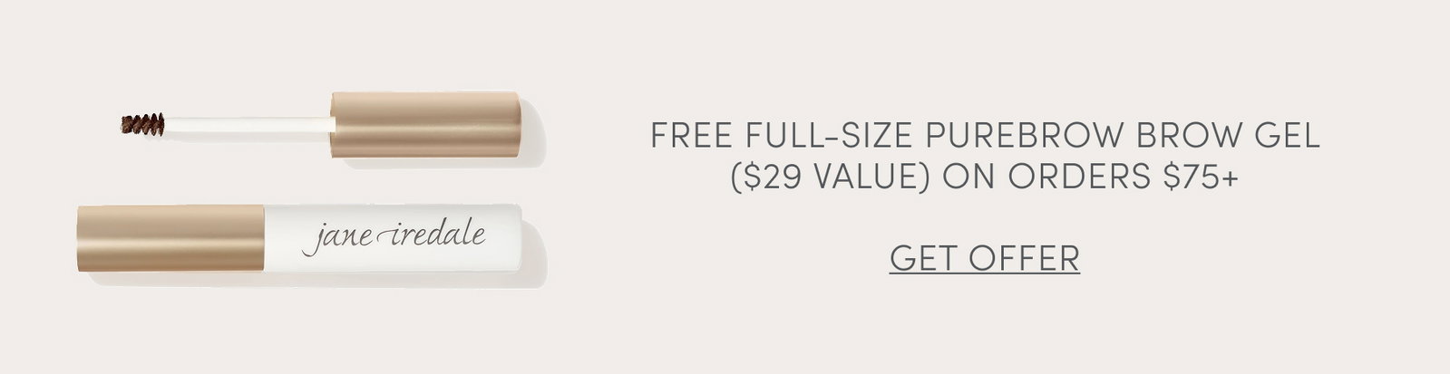 free brow gel on orders $75+