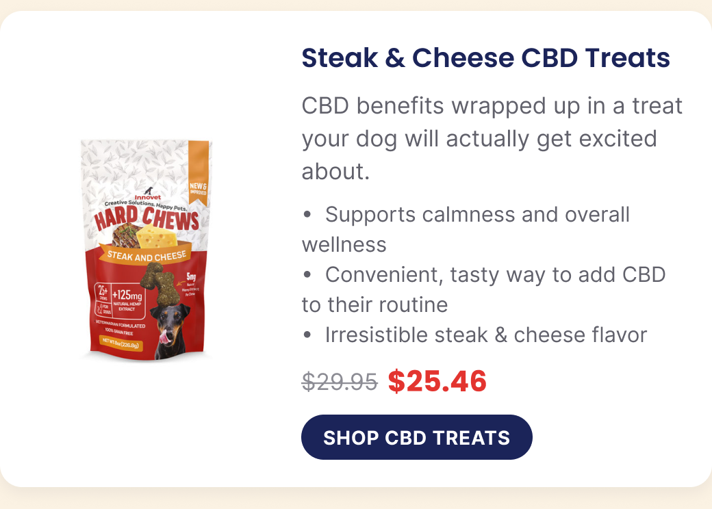Steak & Cheese CBD Treats, now $25.46