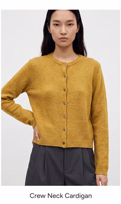 Crew Neck Cardigan