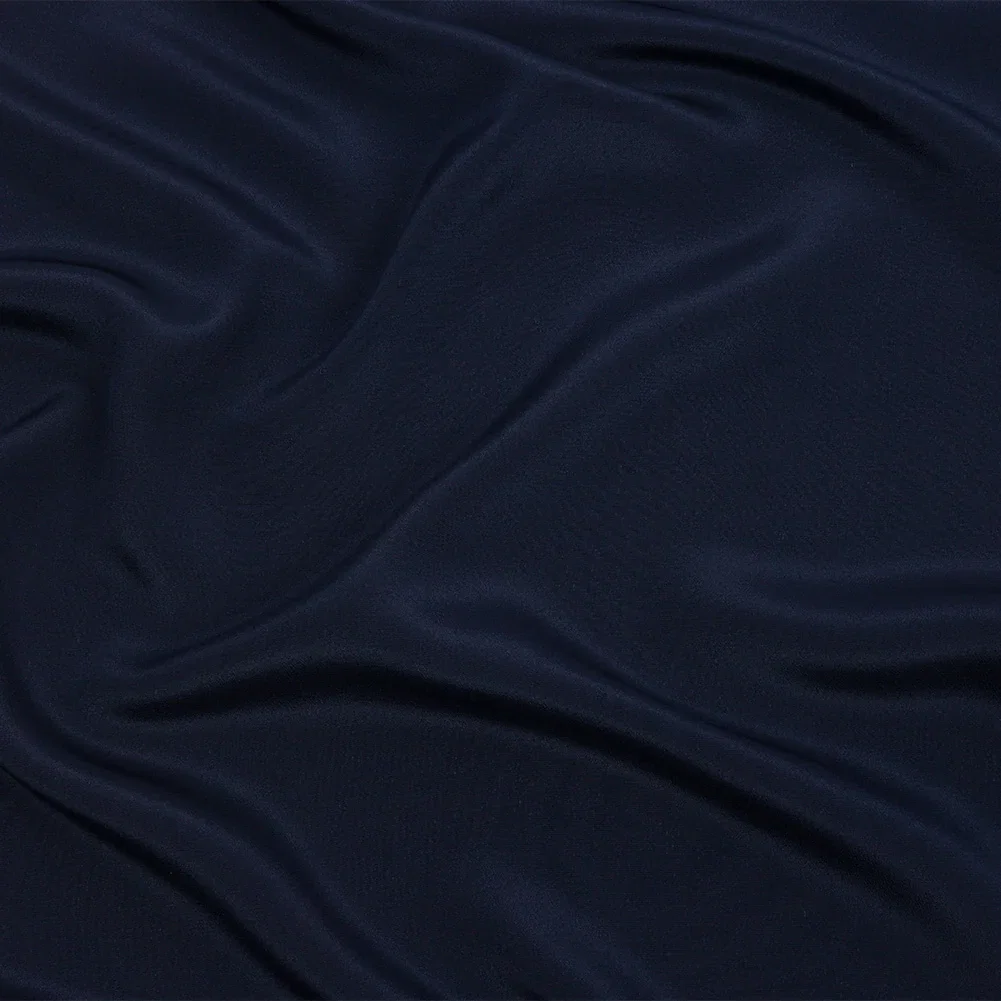 Image of Silk Crepe de Chine - Navy - Premium Collection