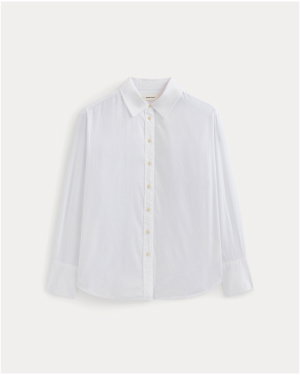Image | Everyday Shirt in Silky Cotton  | White