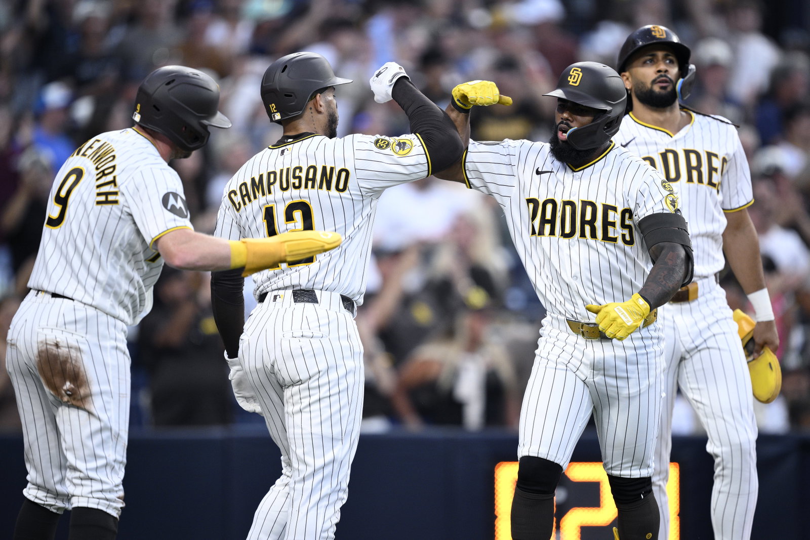 The Padres celebrate