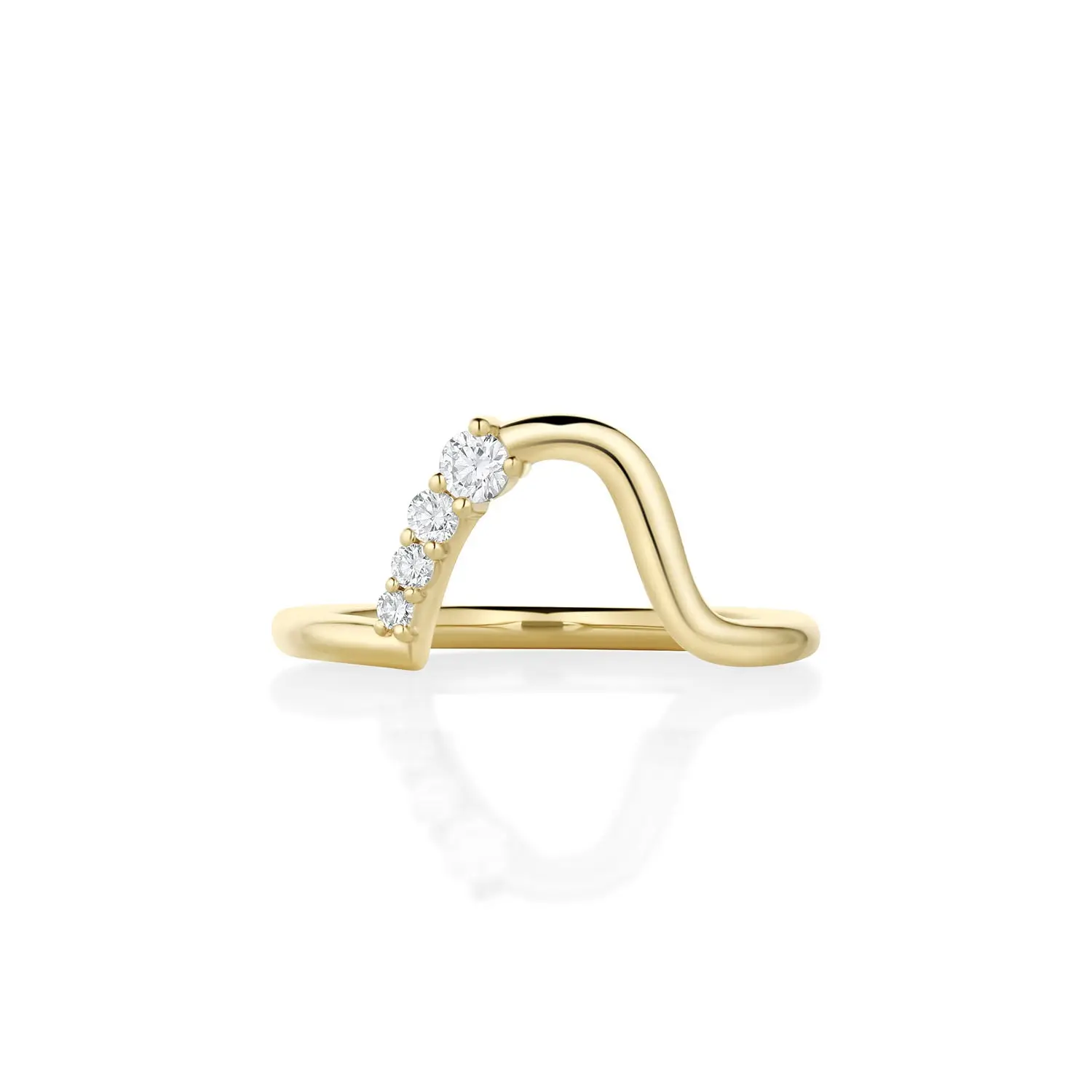 Image of White Diamond Mini Lucy Wave Band