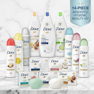 Dove 14-Piece Assorted Hygienic Beauty Kit