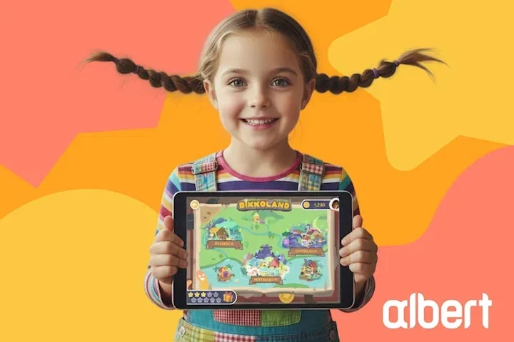 Prova roligt lärande med Albert Juniors appar - gratis till 30 augusti
