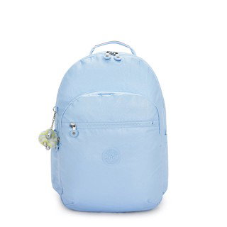 Seoul Extra Large Metallic 17" Laptop Backpack-Clear Sky Metallic