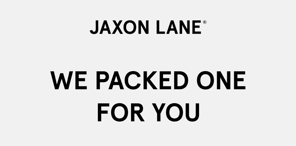 We Packed One For You