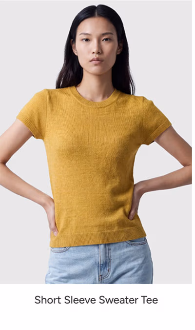 Short Sleeve Sweater Tee