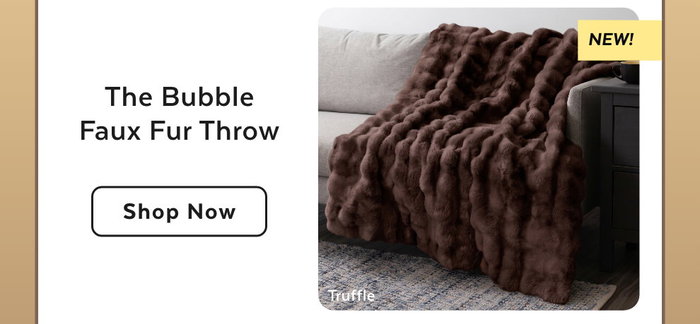 The Bubble Faux Fur Throw - Shop Now