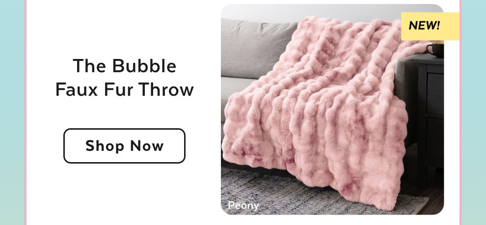 The Bubble Faux Fur Throw - Shop Now
