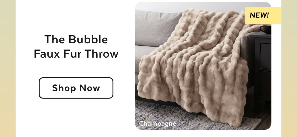 The Bubble Faux Fur Throw - Shop Now