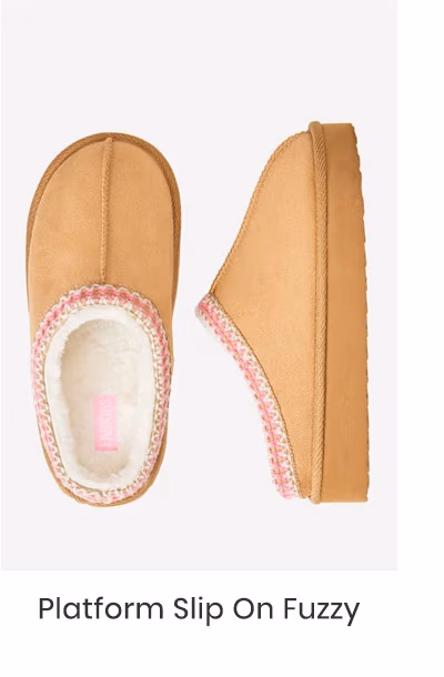 Platform Slip On Fuzzy