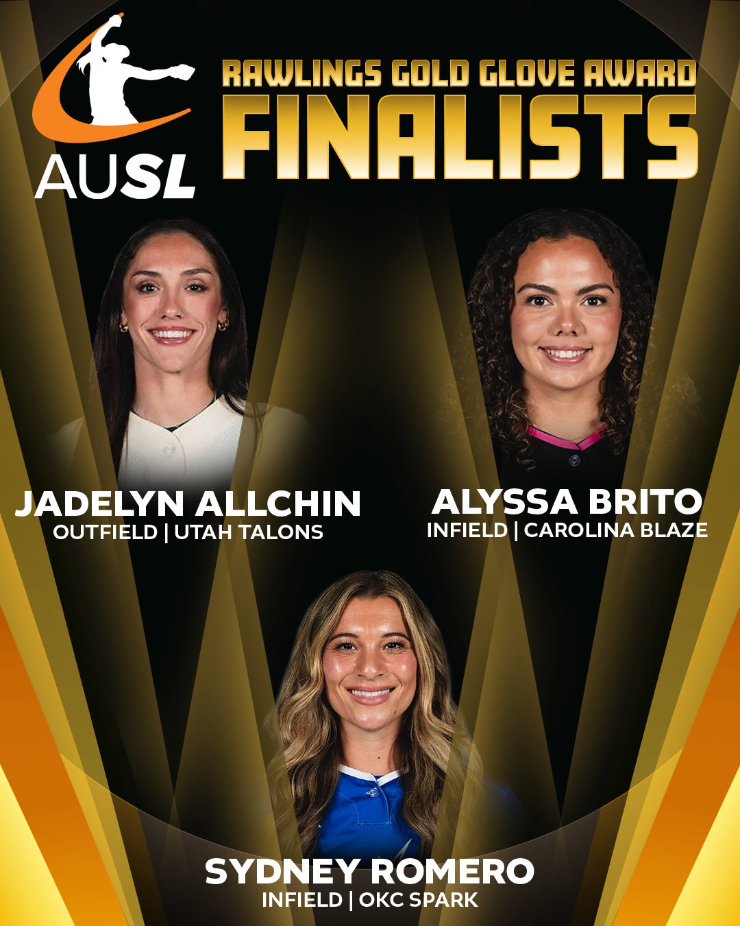 AUSL Gold Glove Award Finalist Voting
