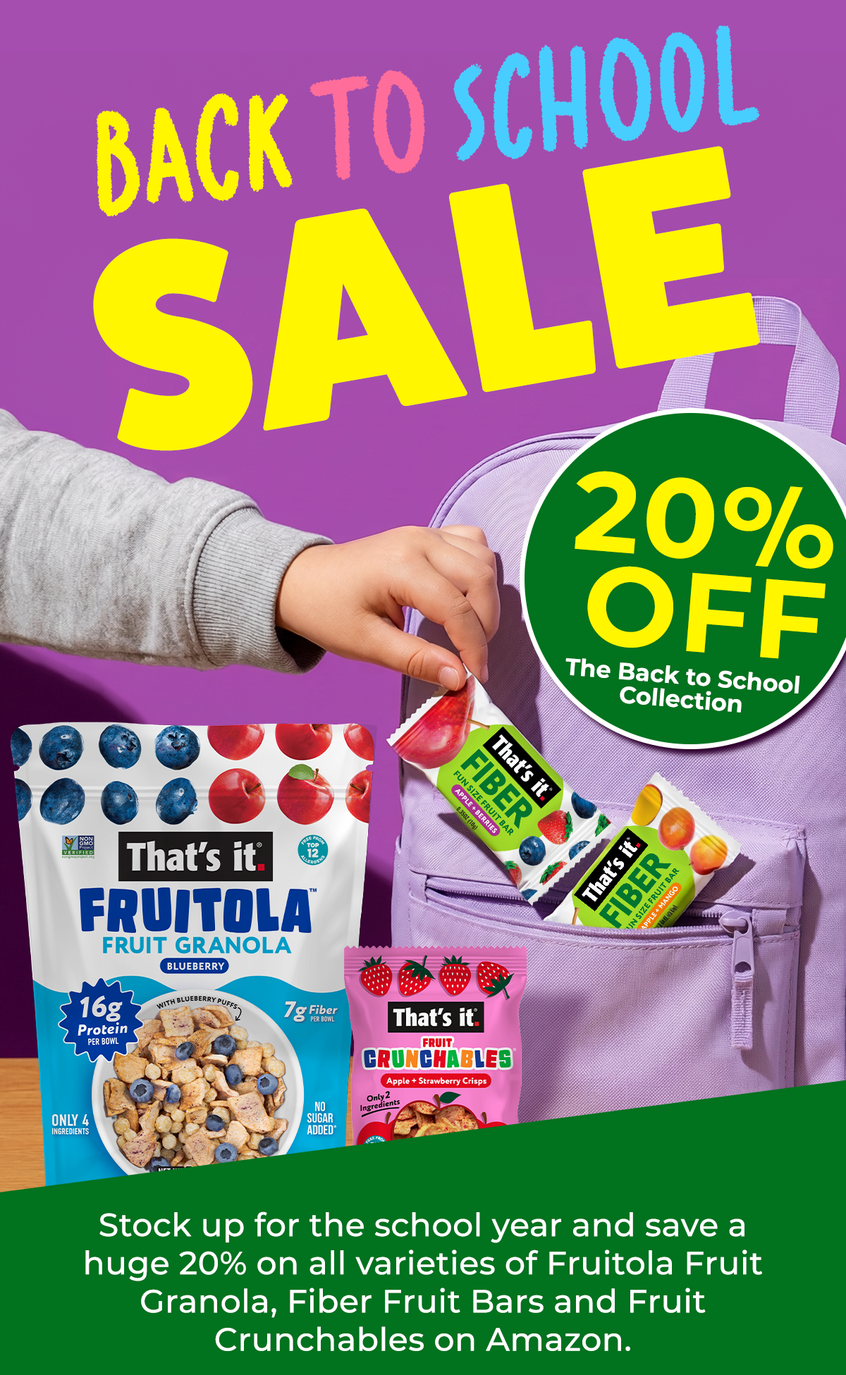 Back to School Sale 20% Off