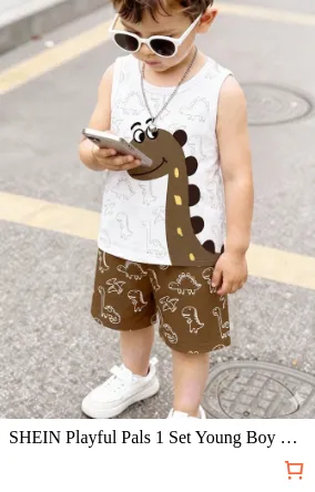SHEIN Playful Pals 1 Set Young Boy...