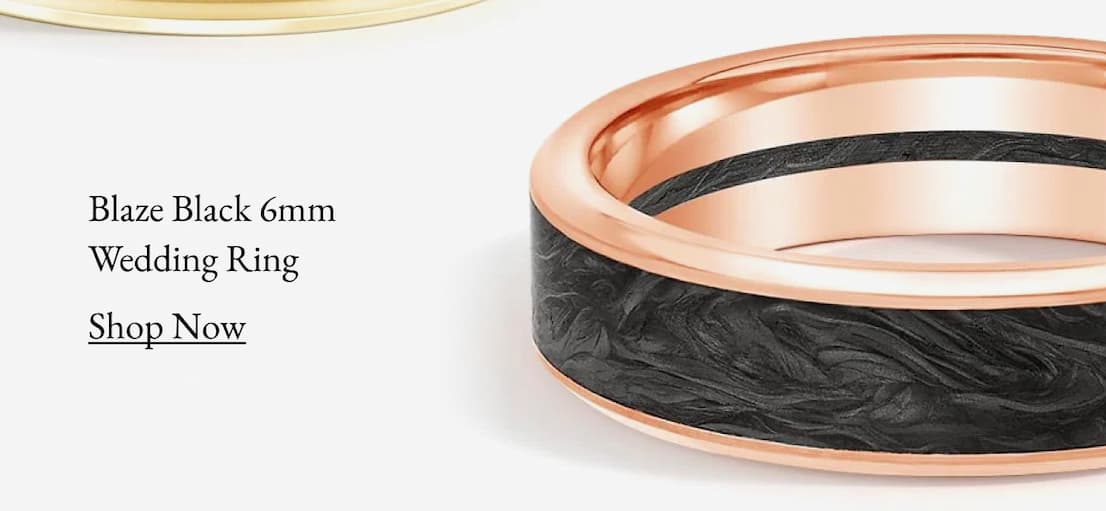 Blaze Black 6mm Wedding Ring
