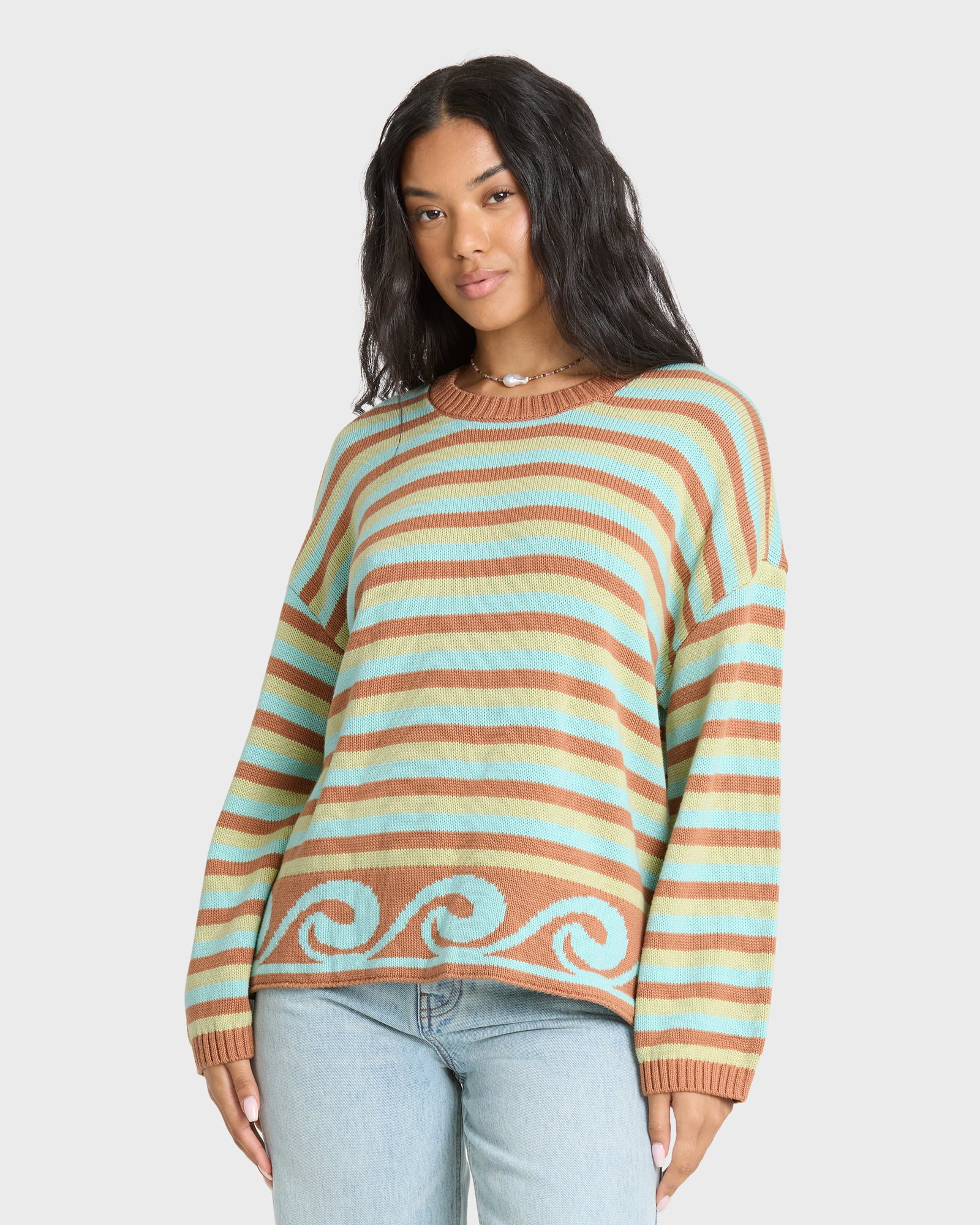 Image of Bayside Crewneck Sweater - Sugar Almond