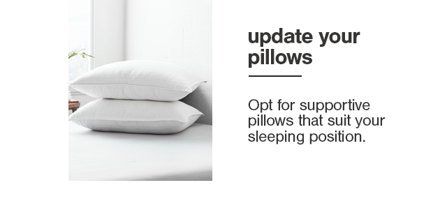 update your pillows