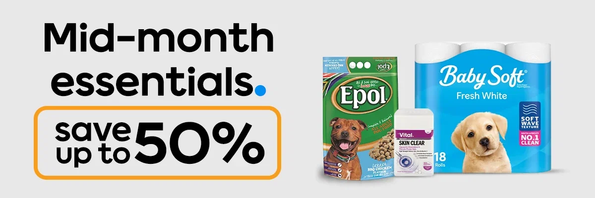 Mid-month essentials | Save up to 50%
