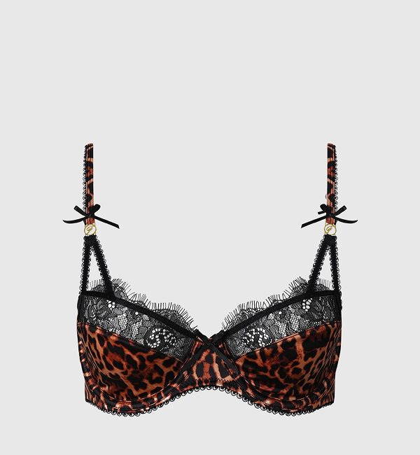 Raven Leopard And Lace Bra