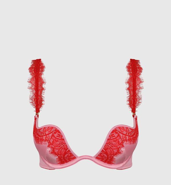Starlette Liquid Satin & Lace Balconette Bra
