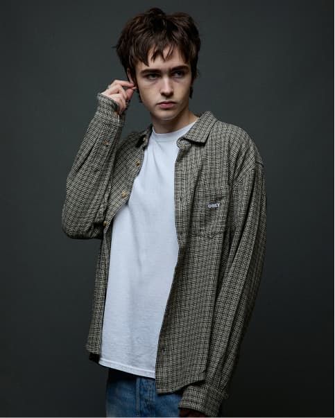 Male model wearing BIGWIG JACK SHIRT
