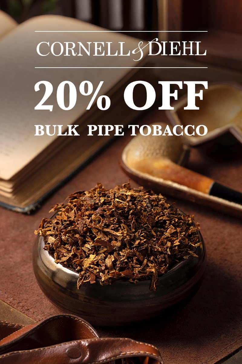 Through August 18 at 11:59 p.m. ET, enjoy 20% off C&D bulk tobacco.