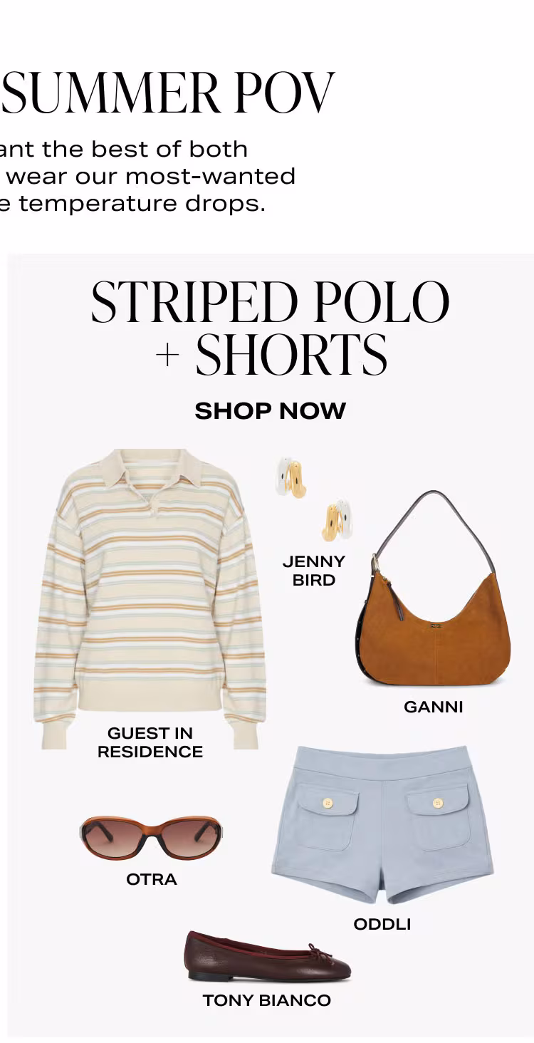 Shop Striped Polo + Shorts