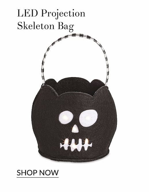 LED Projection skeleton bag