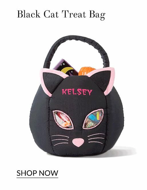 Black cat treat bag