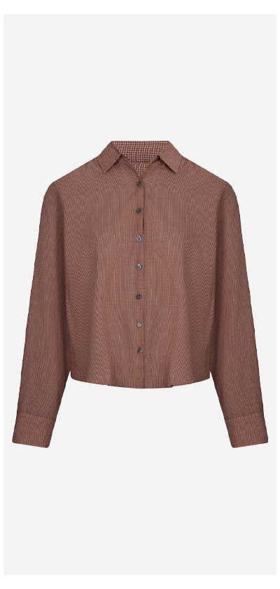Bowie Shirt In Ginger Brown
