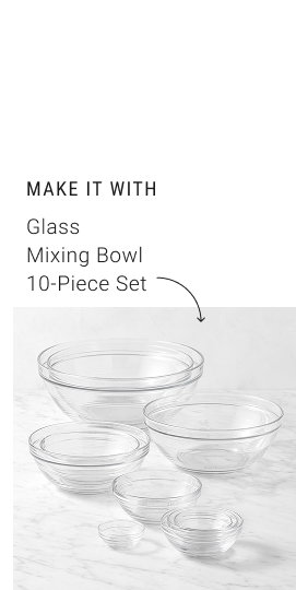 Make it with Glass Mixing Bowl 10-Piece Set