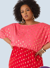 Dotted Two Tone Maxi Dress