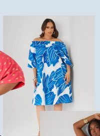 Off The Shoulder Leaf Print Dress