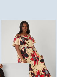 Off The Shoulder Floral Maxi Dress