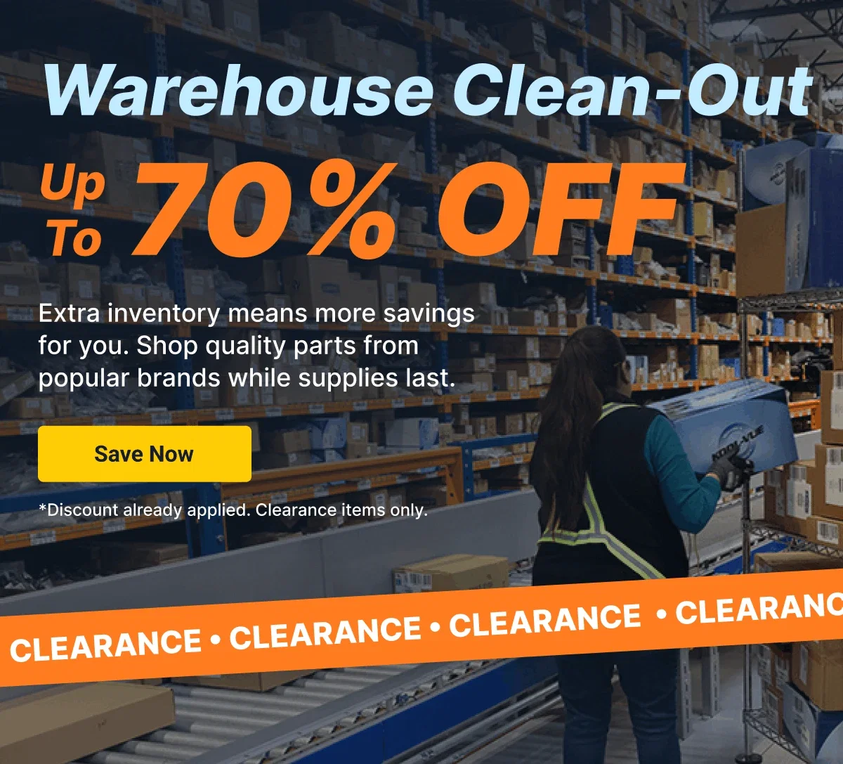 Warehouse Clean-Out | Up To 70% OFF | Save Now