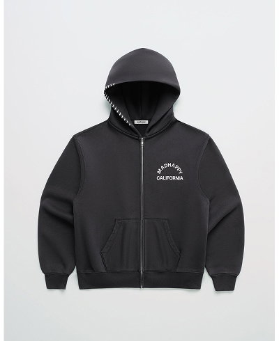 California Arch Fleece Zip Up - Noir