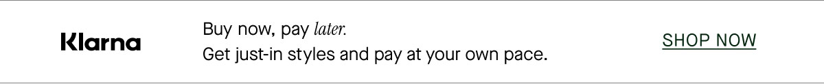 Buy now, pay later.