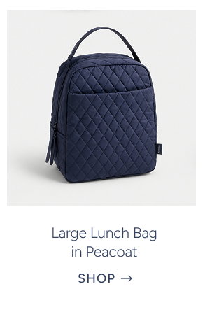 Large Lunch Bag in Peacoat