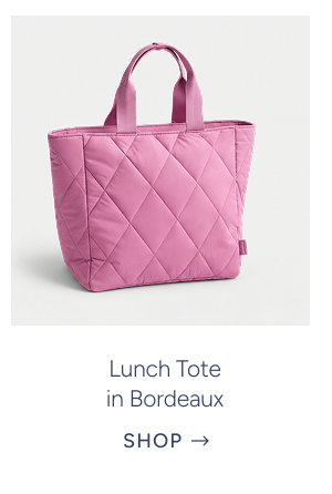Lunch Tote in Bordeaux