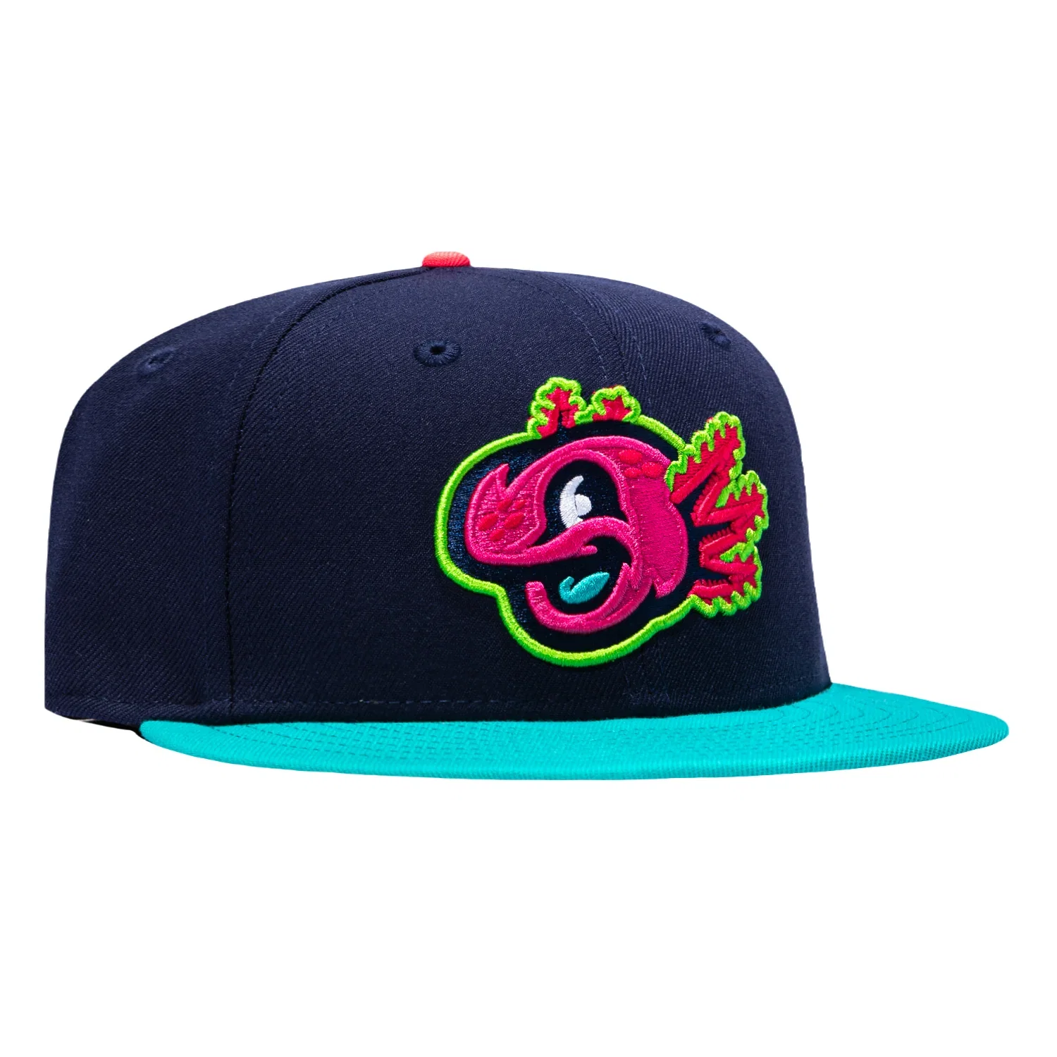 Image of New Era 59Fifty Kannapolis Cannon Ballers 2026 Copa Hat - Light Navy, Teal