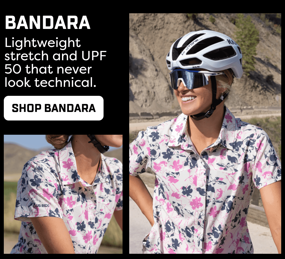 Lightweight stretch and UPF 50 that never  look technical.
