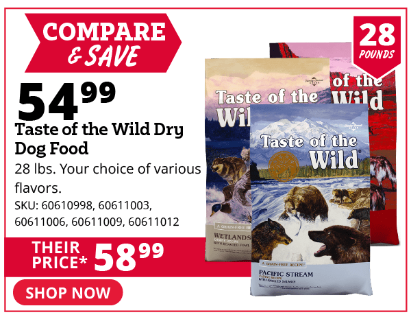 taste of the wild dog food