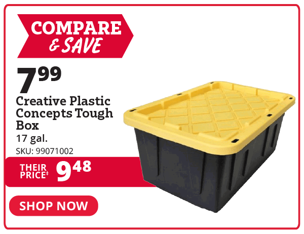 creative plastic box